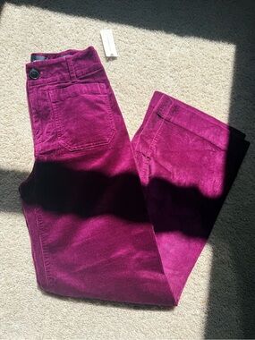 Maeve NWT Magenta Corduroy Colette Pant